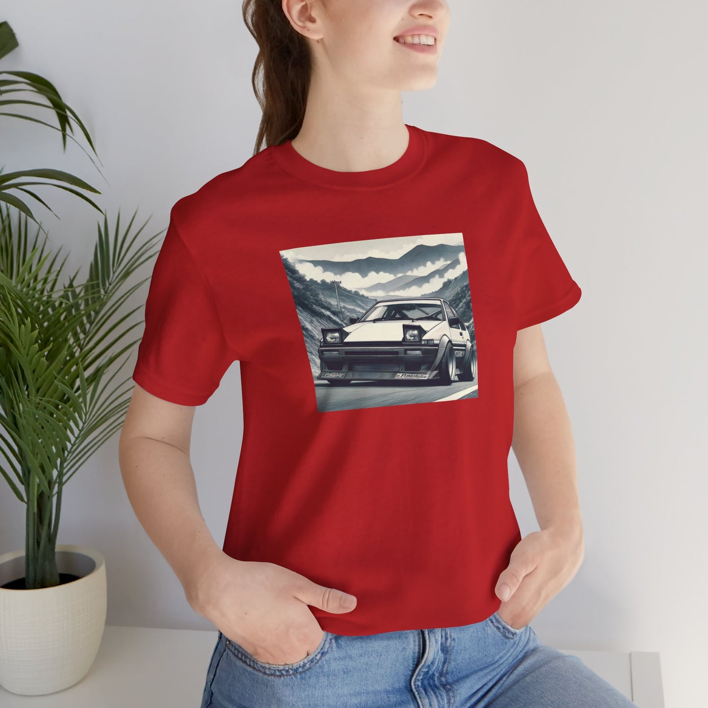 "AE86, Fog And Curvy Roads" Unisex T-Shirt