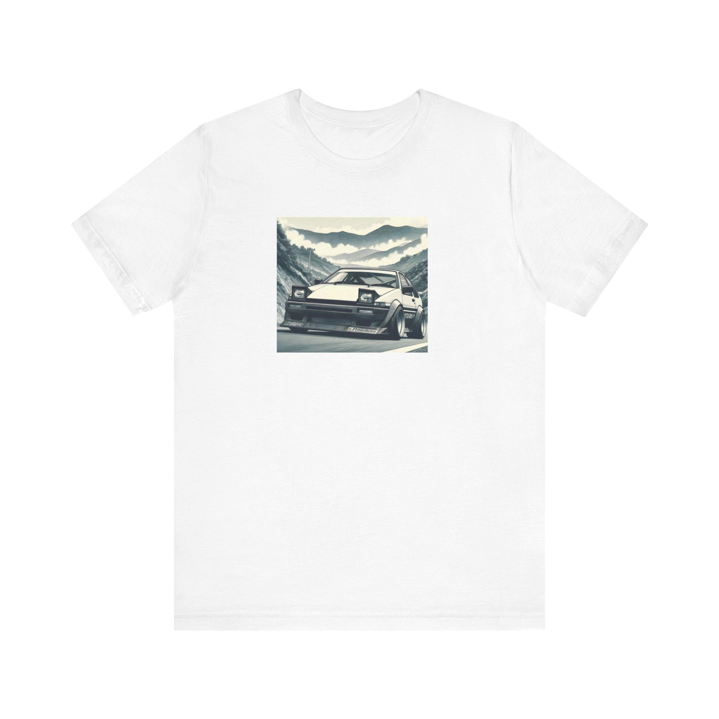 "AE86, Fog And Curvy Roads" Unisex T-Shirt