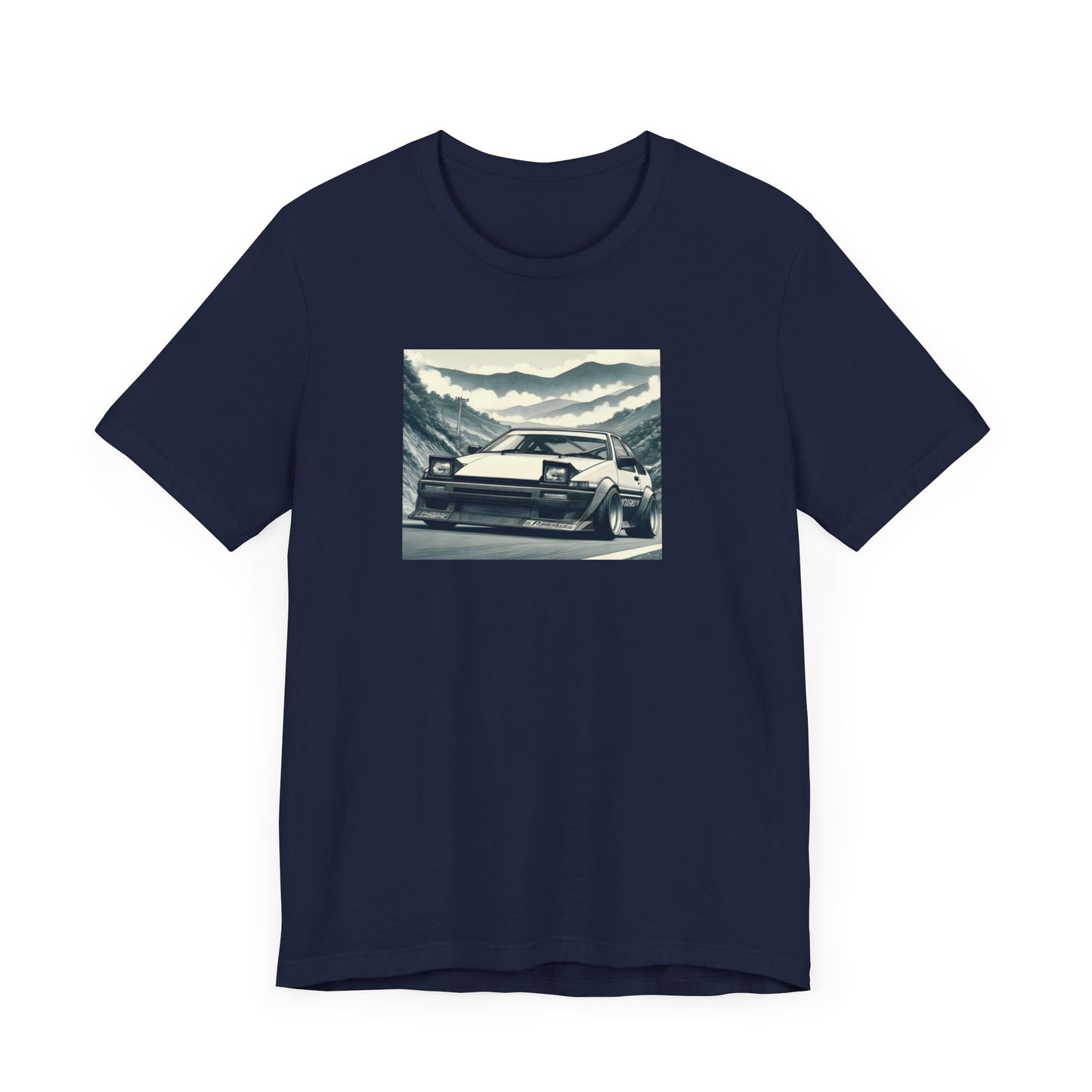 "AE86, Fog And Curvy Roads" Unisex T-Shirt