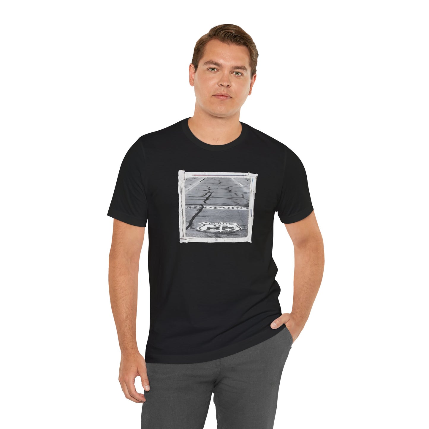 "The Midpoint of Route 66" Unisex T-Shirt