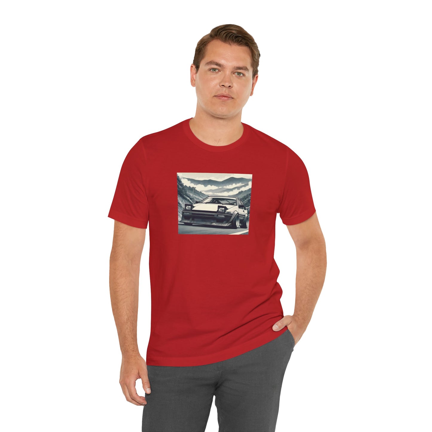 "AE86, Fog And Curvy Roads" Unisex T-Shirt