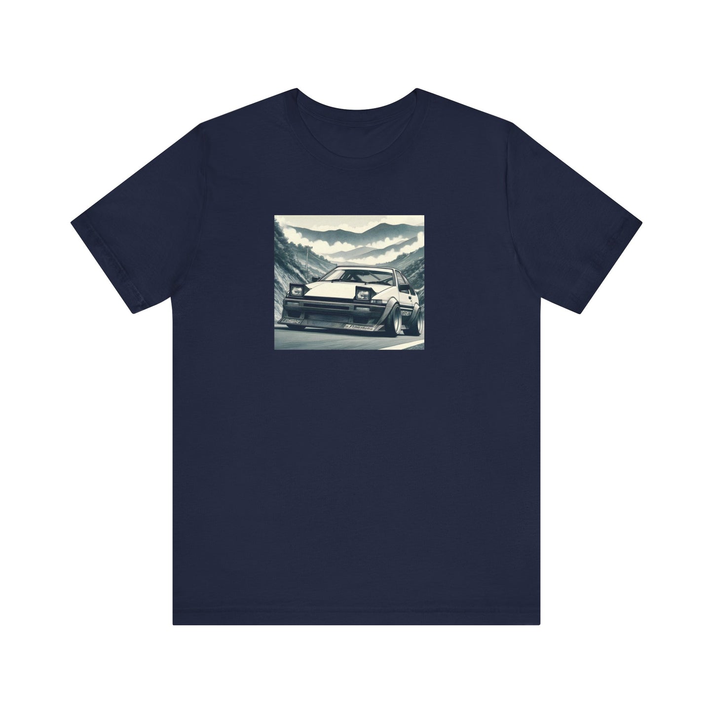 "AE86, Fog And Curvy Roads" Unisex T-Shirt