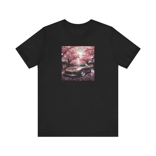 "A Supra and Cherry Blossoms" Unisex T-Shirt