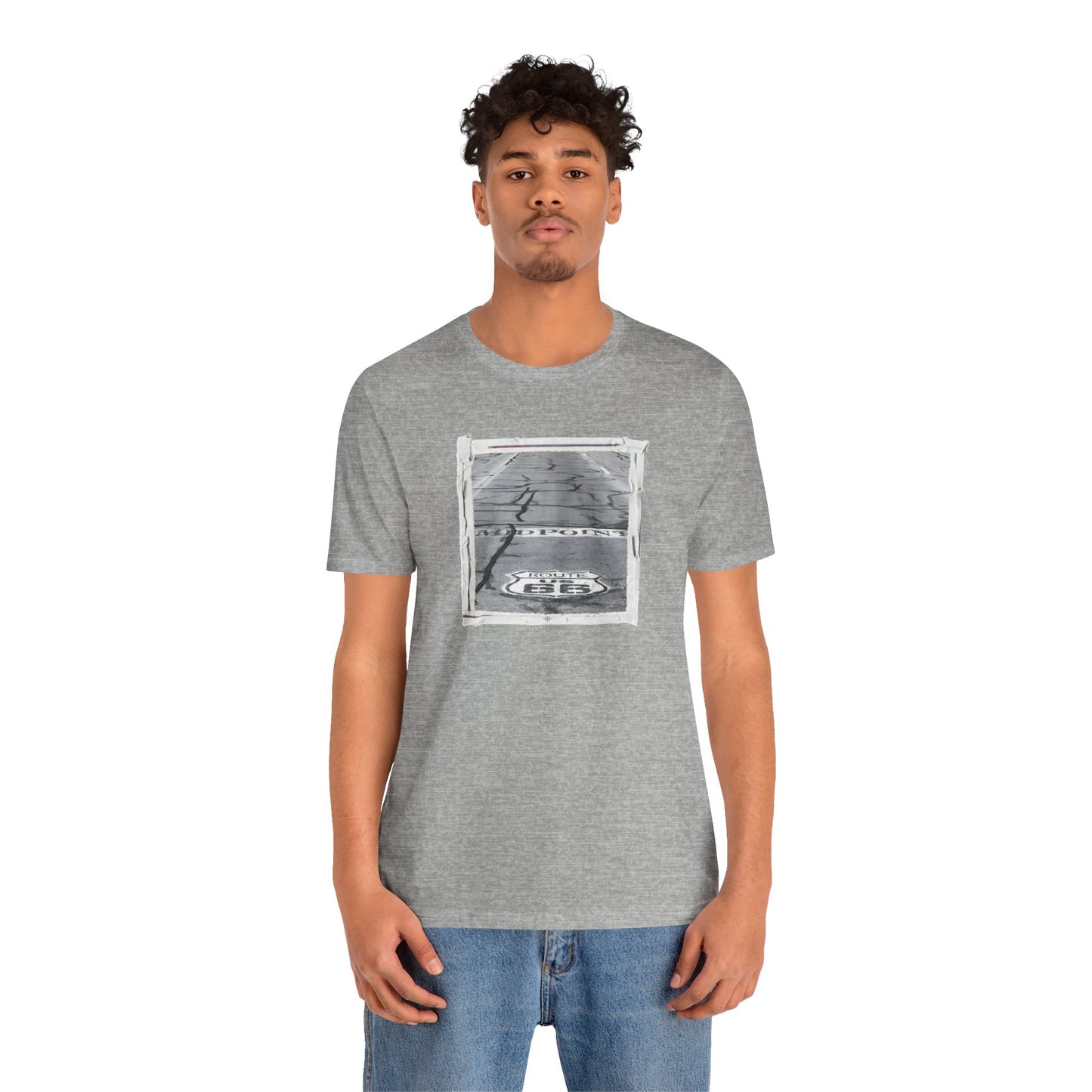 "The Midpoint of Route 66" Unisex T-Shirt