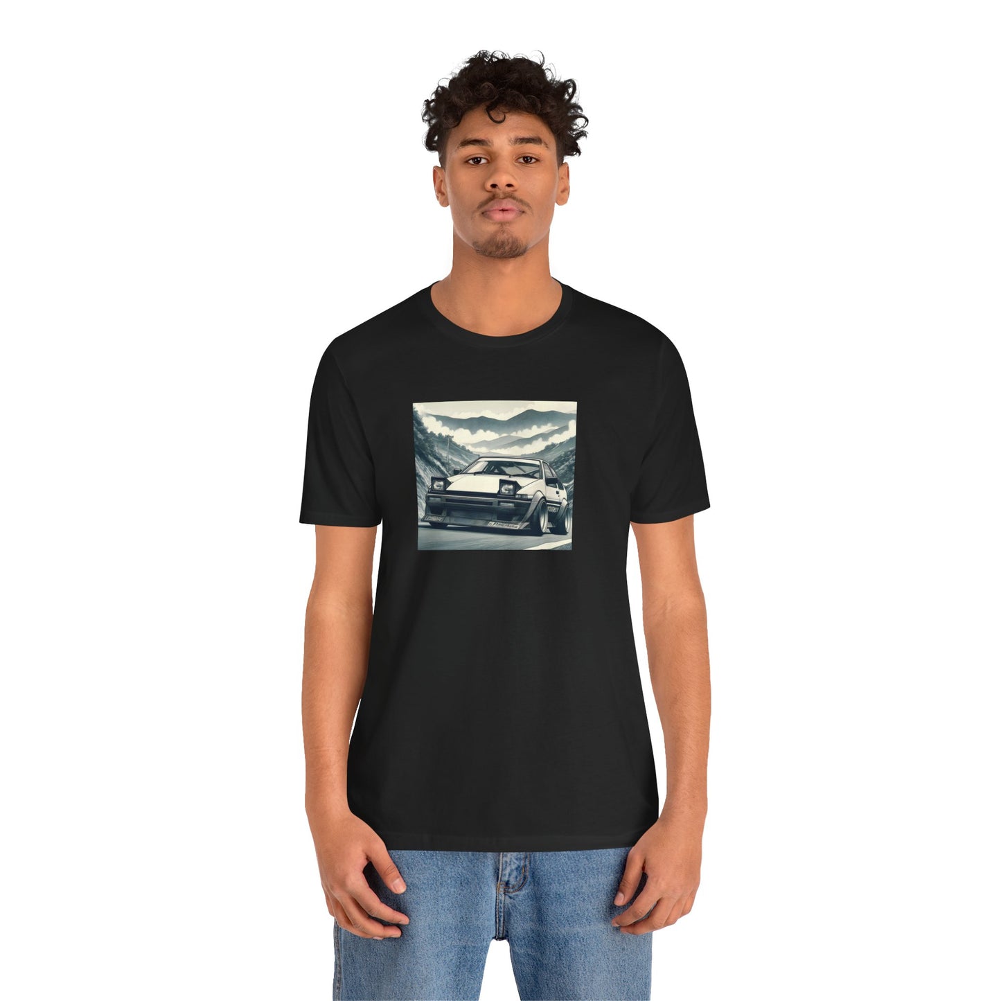 "AE86, Fog And Curvy Roads" Unisex T-Shirt