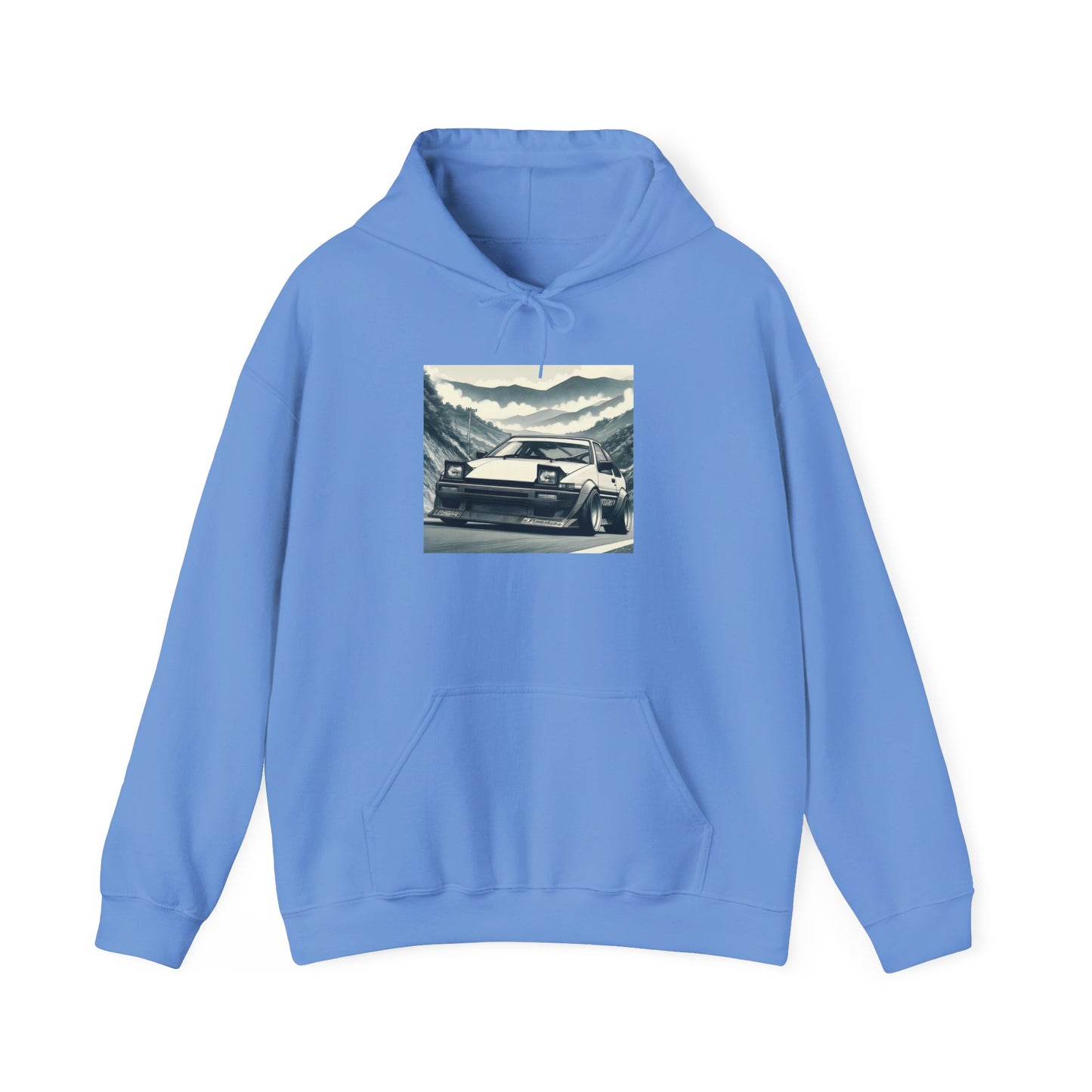 "AE86, Fog And Curvy Roads" Unisex Hoodie