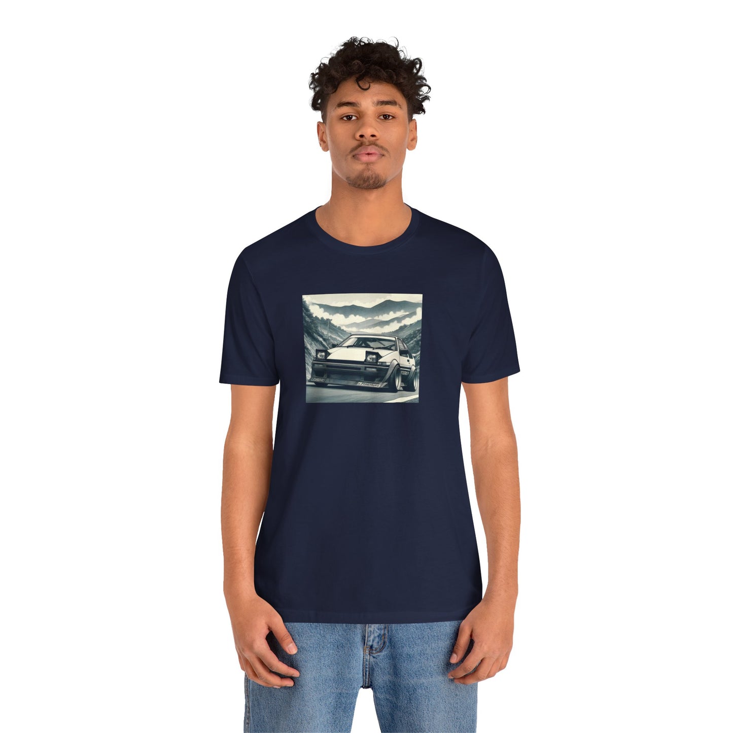 "AE86, Fog And Curvy Roads" Unisex T-Shirt