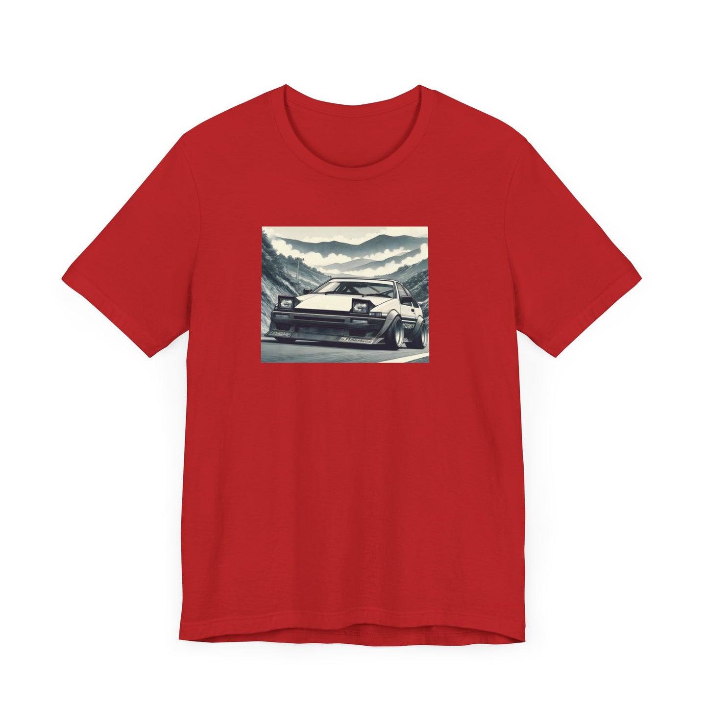 "AE86, Fog And Curvy Roads" Unisex T-Shirt