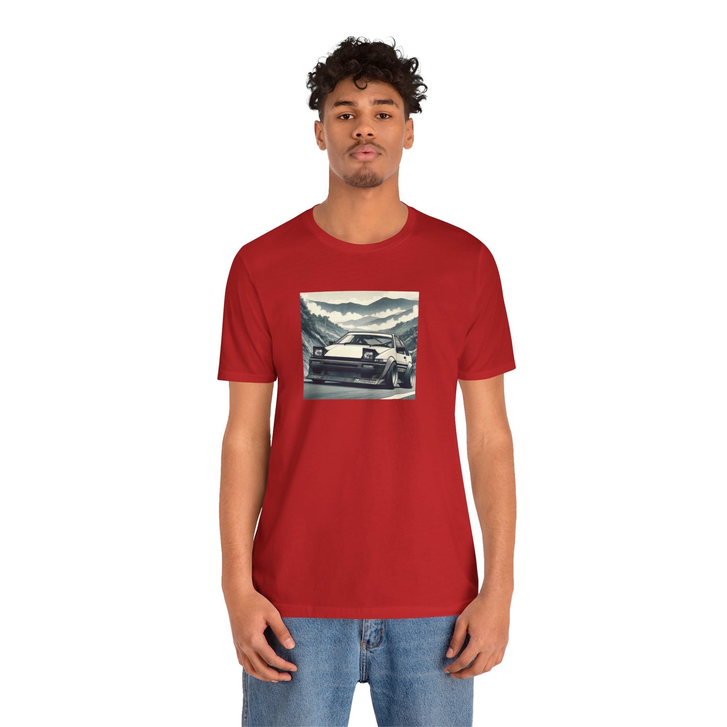 "AE86, Fog And Curvy Roads" Unisex T-Shirt