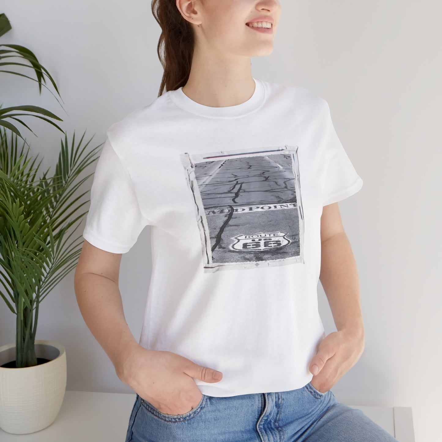 "The Midpoint of Route 66" Unisex T-Shirt