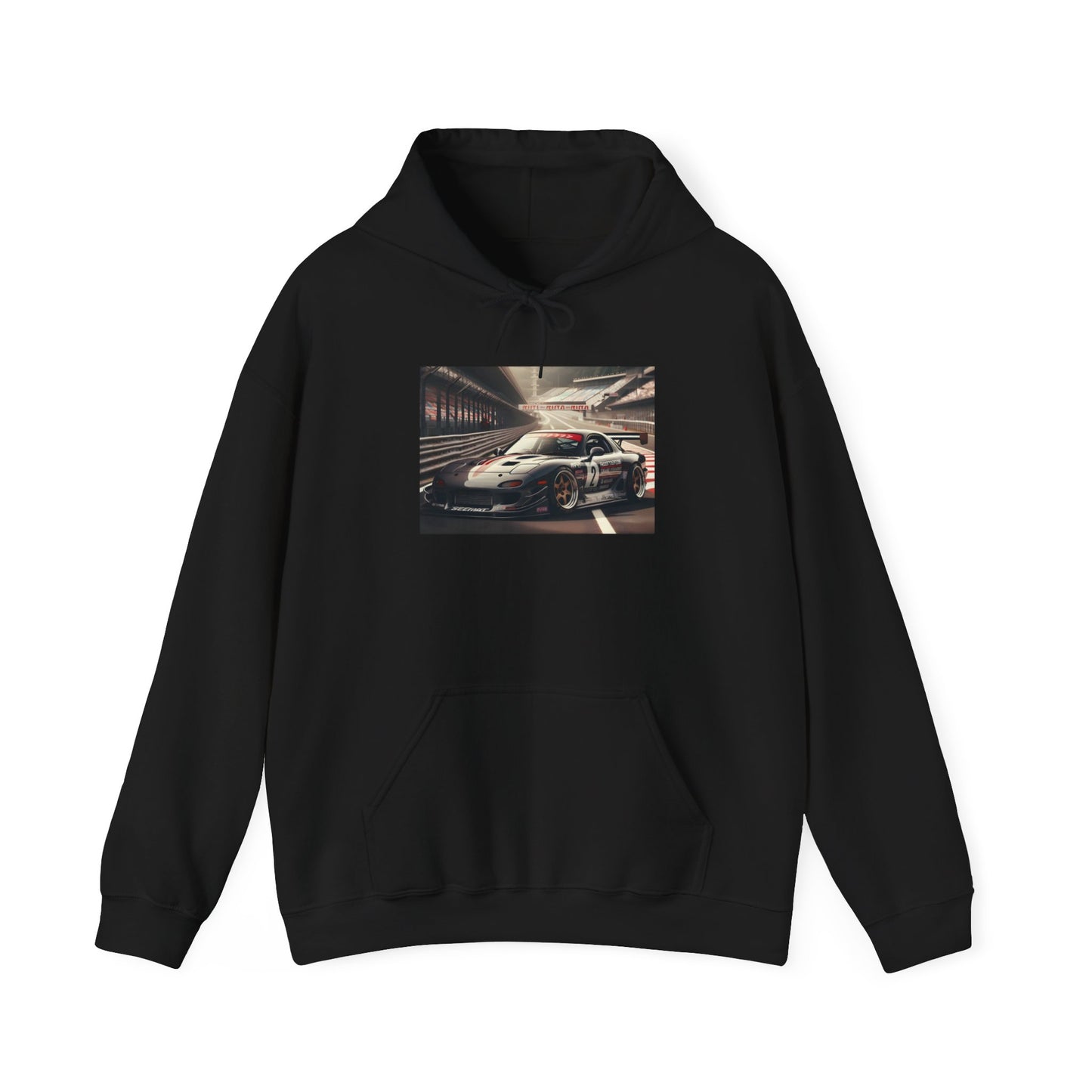 "A Track Day For a Mazda RX-7" Unisex Hoodie